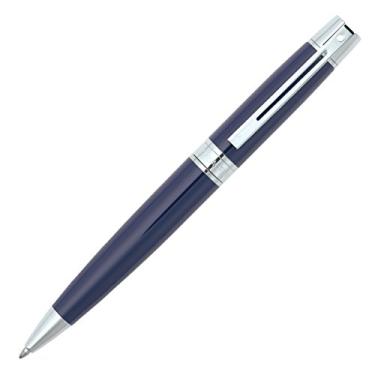 Imagem de Sheaffer 300, azul brilhante, acabamento de placa cromada, esferográfica (E2932851)