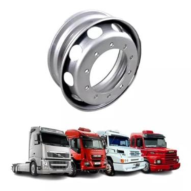 Imagem de RODA DISCO SEM CAMERA - 8.25 X 22.5", 10 FUROS, PNEU 295