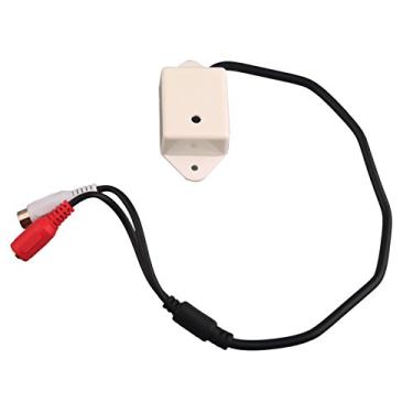 Imagem de Microfone CCTV à prova de intempéries de alta sensibilidade para câmera de segurança CCTV DVR, sistema de vigilância CCTV DVR, volume pode ser ajustado, microfone externo de áudio externo