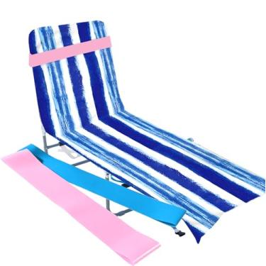 Imagem de Bluboon Toalha de praia com 2 faixas de toalha toalha de natação para crianças meninas viagem cobertor de praia piscina presente de férias 76 cm x 152 cm (onda do mar)