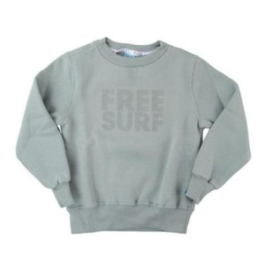 Imagem de Blusa Moletom Infantil Freesurf Lines Verde - 14100-Unissex