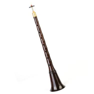 Imagem de Suona Para Iniciantes Tigela De Madeira De Tom Fraco Conjunto De Instrumento Musical Suona Com Trompete Para Tocar Suona Profissional Instrumento Suona (Color : D key)