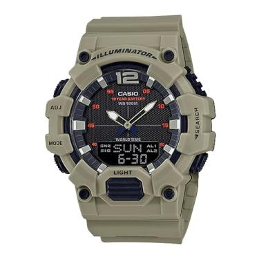 Imagem de Casio Relógio masculino HDC-700-1AVCF clássico analógico-digital quartzo preto, Bronzeado