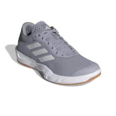 Imagem de adidas Tênis de treinamento feminino Amplimove, Halo Silver/Zero Metallic/Branco, 40