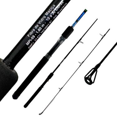 Imagem de Vara Pesca MIG Tucunaré 10-30lb Inteiriça MIP09 1,60m Fibra de Vidro Molinete