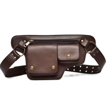 Imagem de Bolsa de cintura feminina pochete Renaissance Faire Hip Bum Bag, 05 cafés, 32cm(W)*2.5cm(D)*17cm(H) (12.59"x0.98"x6.69')