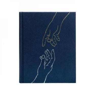 Imagem de Bíblia Nvi Com Espaço Para Anotações, Tecido Azul Sobre Capa Dura, Leitura Perfeita, Mãos Que Oram