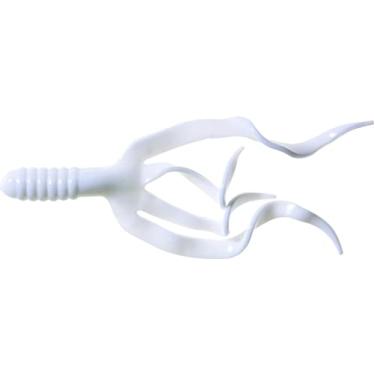 Imagem de Mister Twister SDT10-1 Mr Twister cauda dupla dividida, 10 polegadas, branco, pacote com 10