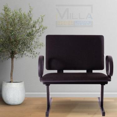 Imagem de Cadeira Escritório Obesos Até 200KG Com Braços Corsa Longarina Reforça