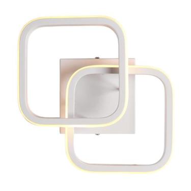 Imagem de Plafon Taschibra Village Square Led 10W 3000K Luz Amarela Bivolt, Bran