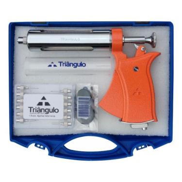 Imagem de Seringa veterinária aut. 50ml completa maleta (cabo: colorido) - TRIAN