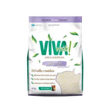 Imagem de Areia Higiênica para Gatos Viva Verde Limpeza Plena - 4kg - Petfive / 