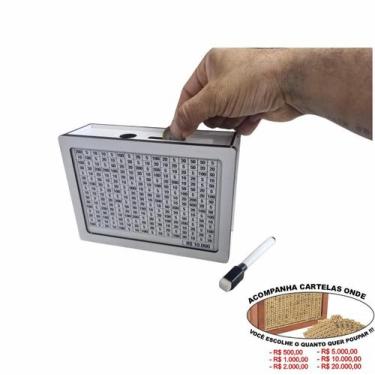 Imagem de Cofre Guardar Dinheiro Woodbox Japones Kakebo Desafio Branco - Indústr