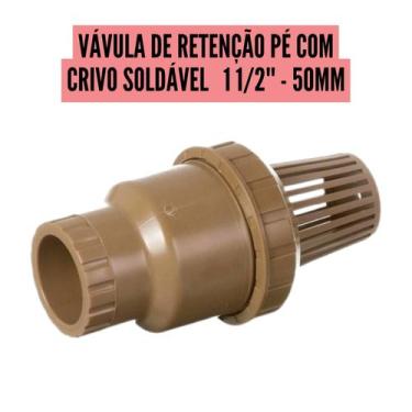 Imagem de Válvula De Retenção/Pé com Crivo (Roscável ou Soldável) 3/4, 1", 1 1/2