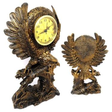 Imagem de Estátua Águia Com Relógio Decorar Ambientes Linda Decoração Z015 - Jia