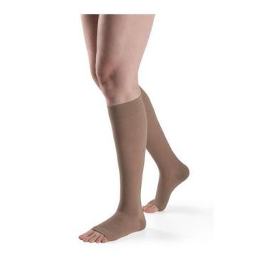 Imagem de Meia 3/4 Basic 972 20-30 MMHG Sigvaris Aberta, Bege, G2