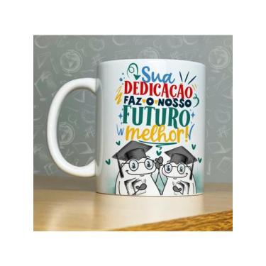 Imagem de Caneca personalizada de porcelana - Tema: Dia dos professores - 325ML 