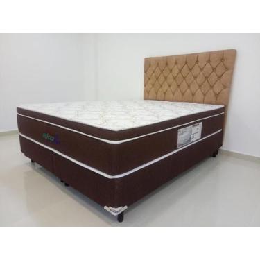 Imagem de Colchão+base modelo Ekoflex 1,38x1,88x0,30 - Orientmag, Branco, 1,38 x