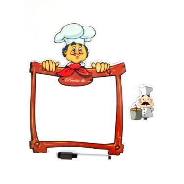 Imagem de Lousa Magnética para Geladeira Cozinheiro - Genérica