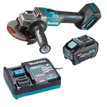 Imagem de Esmerilhadeira Ang 5" 40v XGT GA008 Bat 5.0Ah Makita 220v, 220V