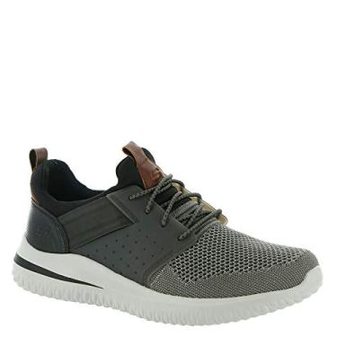 Imagem de Skechers Delson 3.0 Cicada Tênis masculino, Cinza/preto, 14 Wide