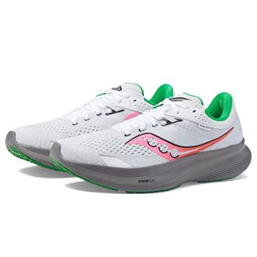 Imagem de Saucony Tênis feminino Ride 16, Branco/Cascalho, 35