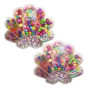 Imagem de Kit Miçangas Faça Fazer Pulseira Colar Brinco Chaveiro 106 - Evolvere,