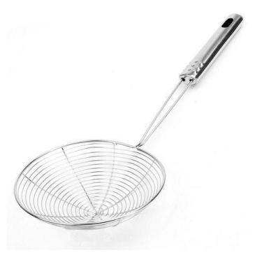 Imagem de Escumadeira Aramada De Inox Casa Frituras Cozinha - Abelhida Presentes