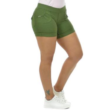 Imagem de Shorts Cotton com Bolso Fenomenal, Verde militar, M