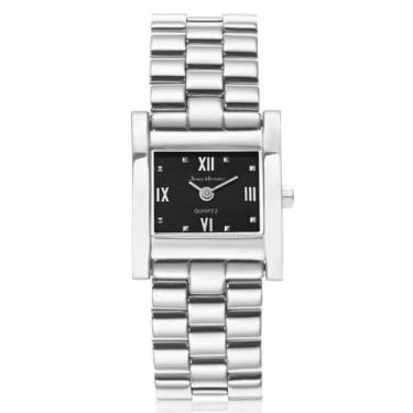 Imagem de Relógio Feminino Pulso Analógico Jean Vernier JV03658L, Prata/Preto, Ú
