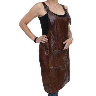 Imagem de Avental Churrasco Feminino Couro Prime - Pele Nativa, P