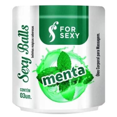 Imagem de Bolinhas sexy balls beijáveis menta com 3 unidades for sexy - NoBrand