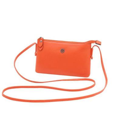 Imagem de Bolsa de Couro Mariart Onix, Orange