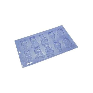Imagem de Forma de Acetato Coelhinhos Variados Profissional Cod.209 - 1 unidade 