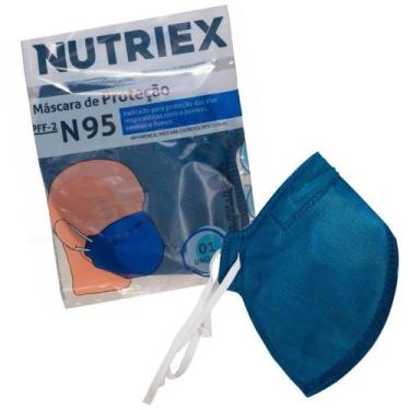 Imagem de Máscara de Proteção Nutriex PFF-2 N95 AZUL