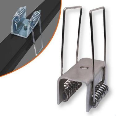 Imagem de 10 Presilhas Gafanhoto P/ Perfil Led Embutir + Parafusos - VLED