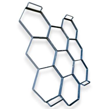 Imagem de Forma Aço Para Carimbar Pisos Estampar Concreto 25x25cm - FLI Comercio