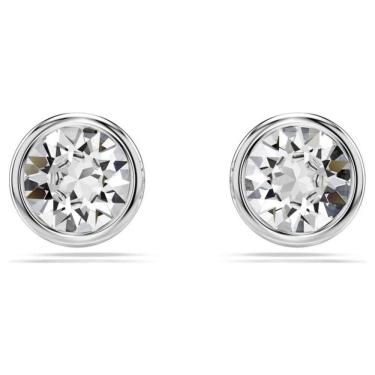 Imagem de Brinco Swarovski Imber Pequeno Feminino Zirconia Banhado Ródio Prata 5696073