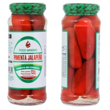 Imagem de Pimenta jalapeño inteira vermelha - fogo mineiro