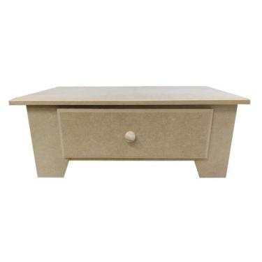 Imagem de Mini Cômoda com 1 Gaveta Decoração Biju 27x15x10 Mdf Madeira - ATACADÃ