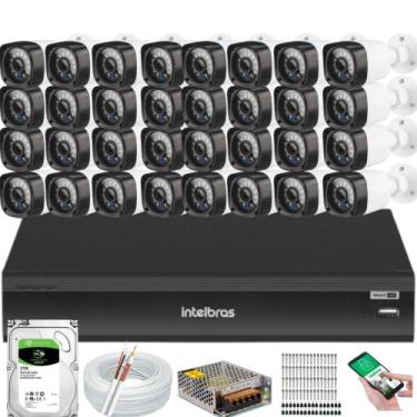 Imagem de Kit 32 Câmeras de Segurança Full Hd 1080p Dvr intelbras Inteligente Im