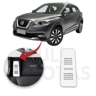 Imagem de Descanso de Pé NISSAN KICKS 2017 a 2022 Aço Escovado Prata - Sofistica