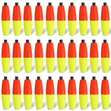 Imagem de SILANON Boias de pesca flutuantes de espuma, boias de pesca de charuto, boias de peixe-gato, boias deslizantes, boias de cortiça com plugue de tubulação para peixe-gato, pesca em água doce e salgada