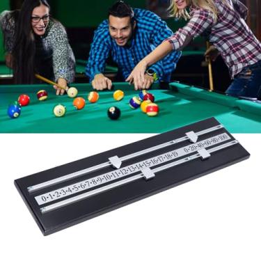 Imagem de Placar de Jogo de Bilhar, Marcador de Pontuação Versátil de Madeira Maciça que Economiza Espaço Com 2 Faixas, Uma ótima Ferramenta de Pontuação para Clube Doméstico