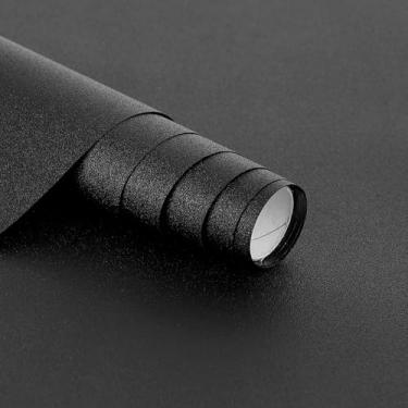 Imagem de Hygger CO2 Papel de fundo de aquário decorativo papel de parede de fundo de aquário adesivo eletrostático, sem cola, fácil de instalar, reutilizável (59 cm x 192 cm C, preto)