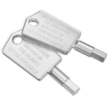 Imagem de Chave de congelador WR01X29917-chave de substituição da porta do refrigerador Ge Freezer Lock Key, GE General Electric, Hotpoint, RCA, Kenmore Freezer Key Cooler Key - pacote com 2