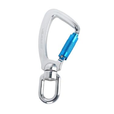 Imagem de Dynwave Mosquetão de travamento com fecho giratório, mosquetão de escalada, mosquetão giratório para acampamento, fixação de coleira de cachorro, Alumínio