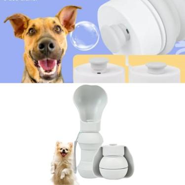 Imagem de Pet Garrafa Bebedouro De Água De Silicone Para Cachorro Cães Pets De Estimação Portátil Dobrável Ergonômico, para Viagens e Passeios 300ml Bebedouro Portátil para,
