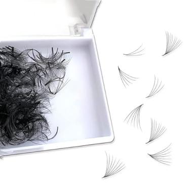 Imagem de CHIREF Extensões de cílios de volume feitas à mão Promade Fans suprimentos de 3D a 10D | Curva C D | Espessura 0,07 mm | 11 - 16 mm de comprimento | Longa duração | Fácil aplicação (10D-0,07 C 13 mm)