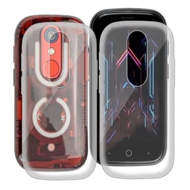 Imagem de KJYFOANI Capa de telefone para Unihertz Jelly Star (7,00 cm), capa de silicone ultrafina à prova de choque para Unihertz Jelly Star, capa traseira macia antiarranhões [antiamarelamento] - [2 peças]